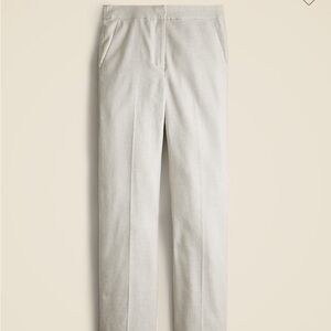 Kate Linen blend straight leg trouser 6 petite NWT